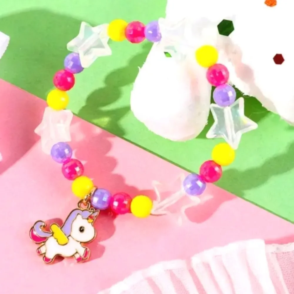 Girls acrylic Unicorn Bracelet